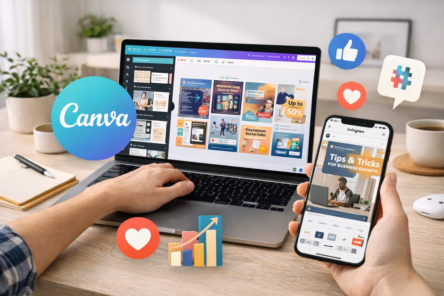 Tips for Designing Professional Social Media Content with Canva