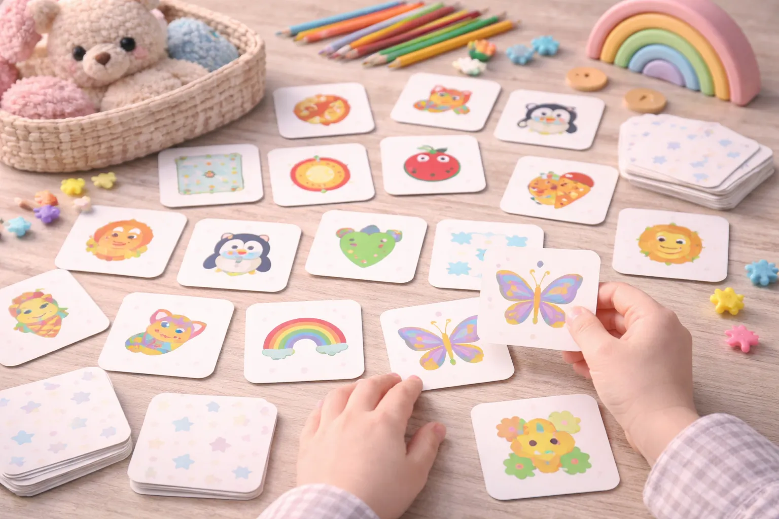 Visual Memory and Focus in Children: The Power of Matching Cards