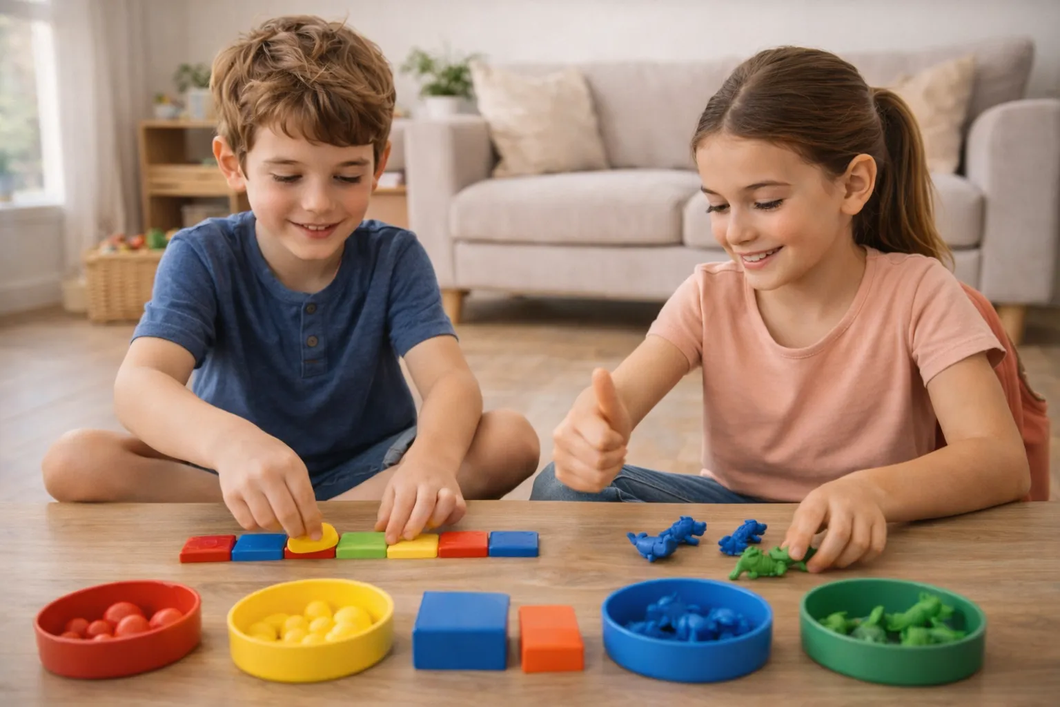 Logical Thinking in Preschool: Pattern and Grouping Games