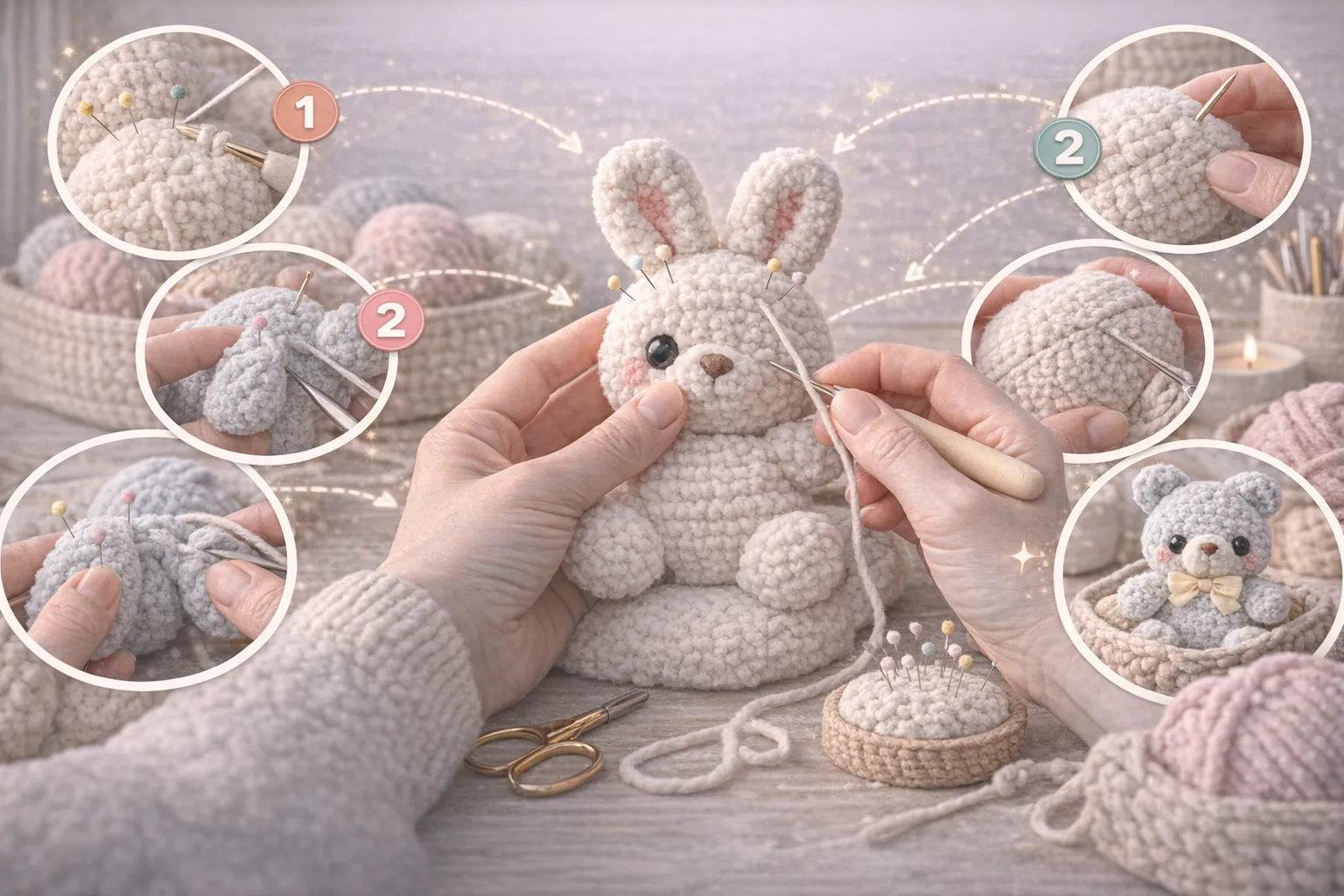 Amigurumi Montage- en Naaitechnieken – Tips voor Symmetrische en Stevige Resultaten