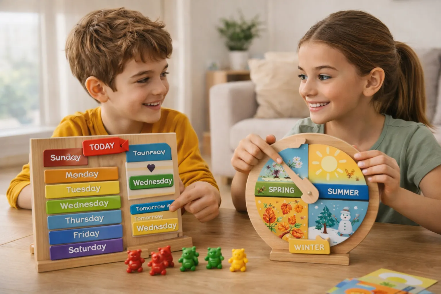 Time Perception in Children: Fun Ways to Learn Days and Seasons