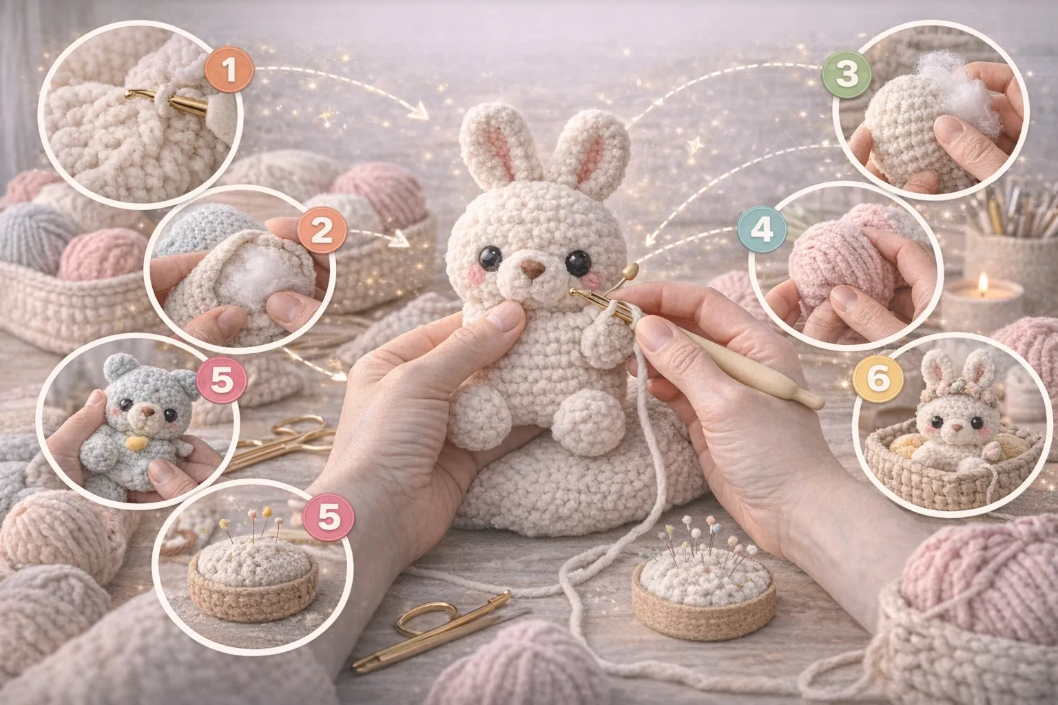 6 Important Points to Consider When Crocheting Amigurumi with Plush and Chenille Yarns