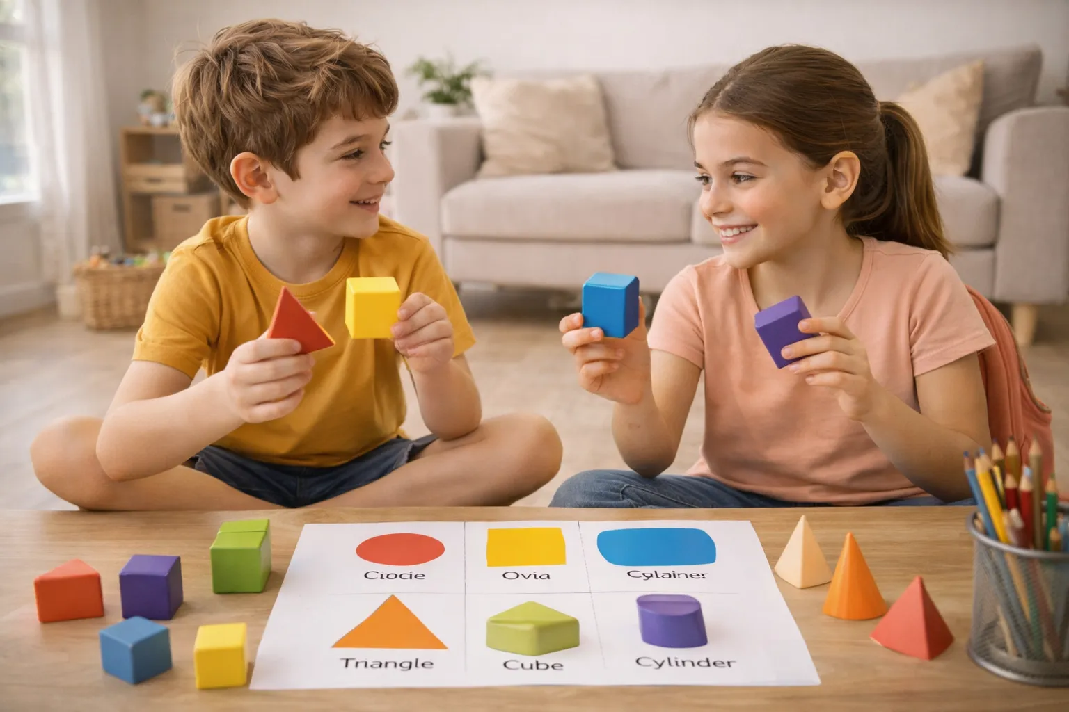 A Guide to Spatial Perception and Recognizing Geometric Shapes in Children