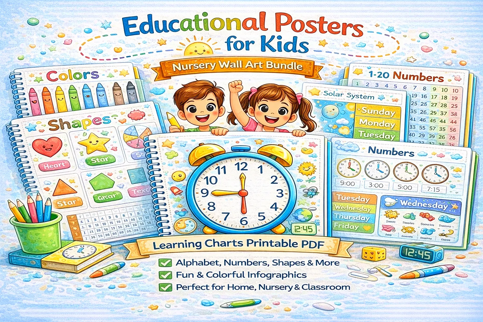 Lernposter für Kinder
