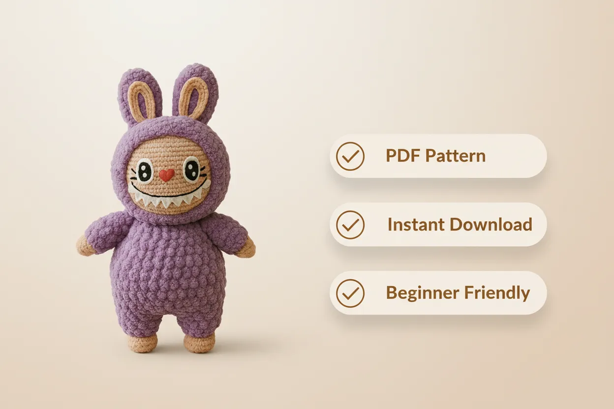 Cute Monster Crochet Pattern