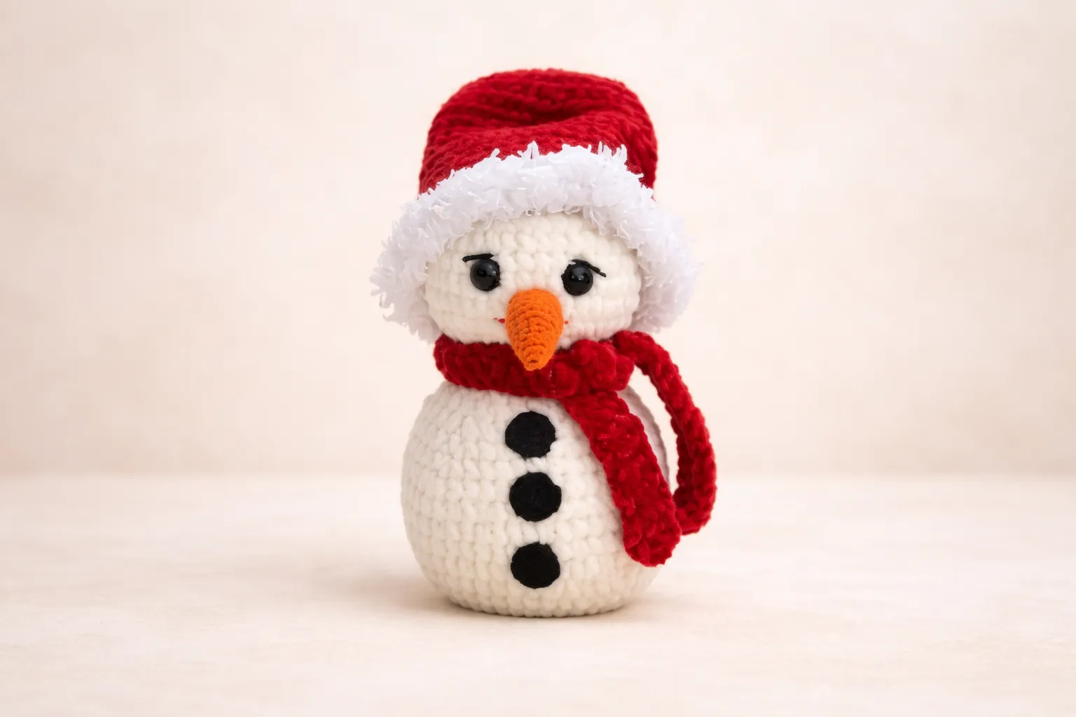 Little Snowman Amigurumi Crochet Pattern