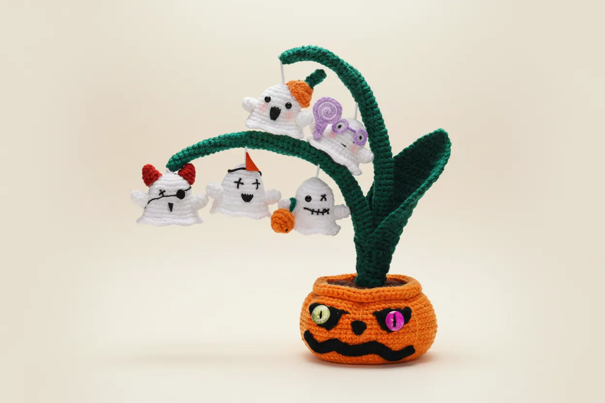 Haakpatroon van de Spookpompoen Plant