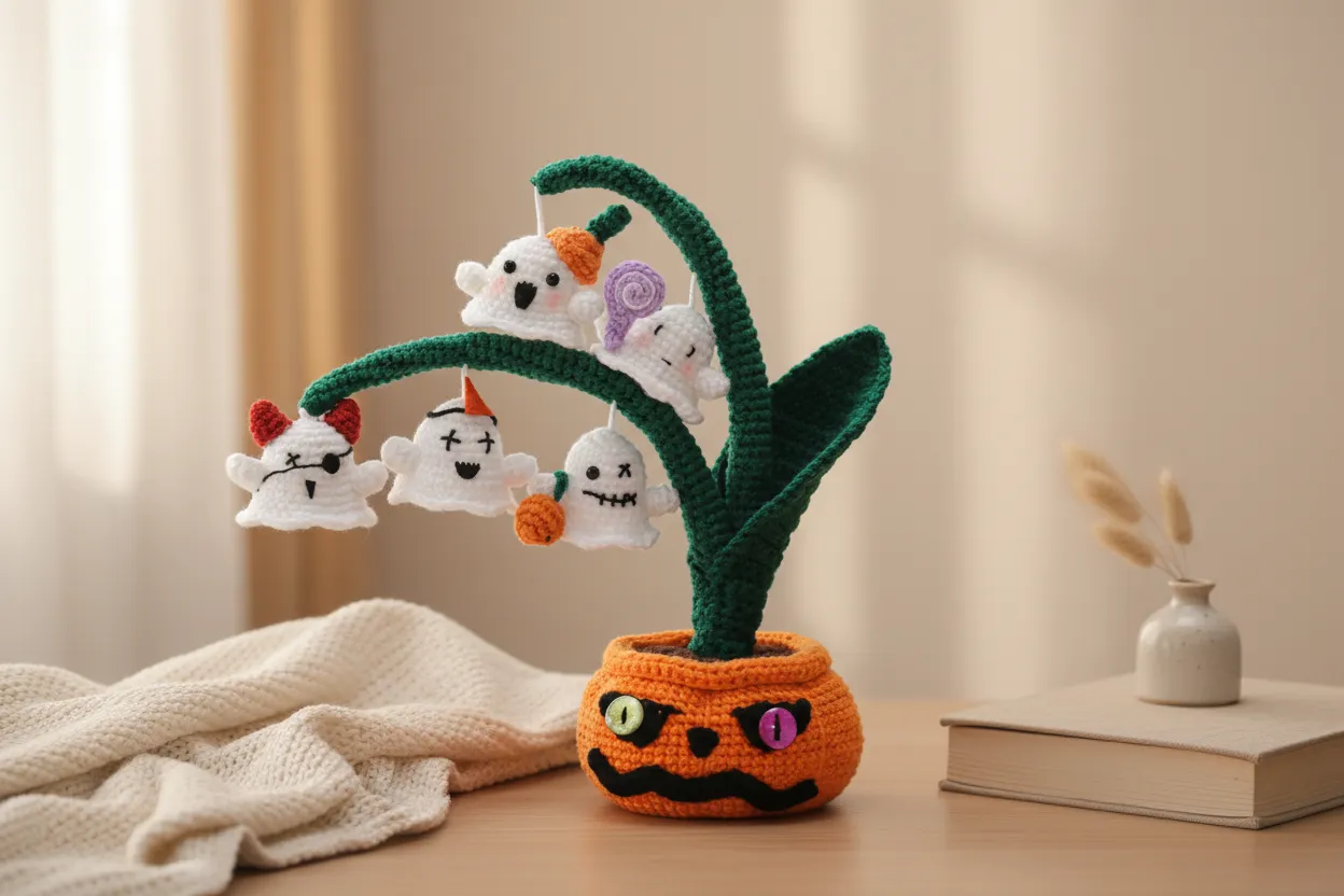 Haakpatroon van de Spookpompoen Plant