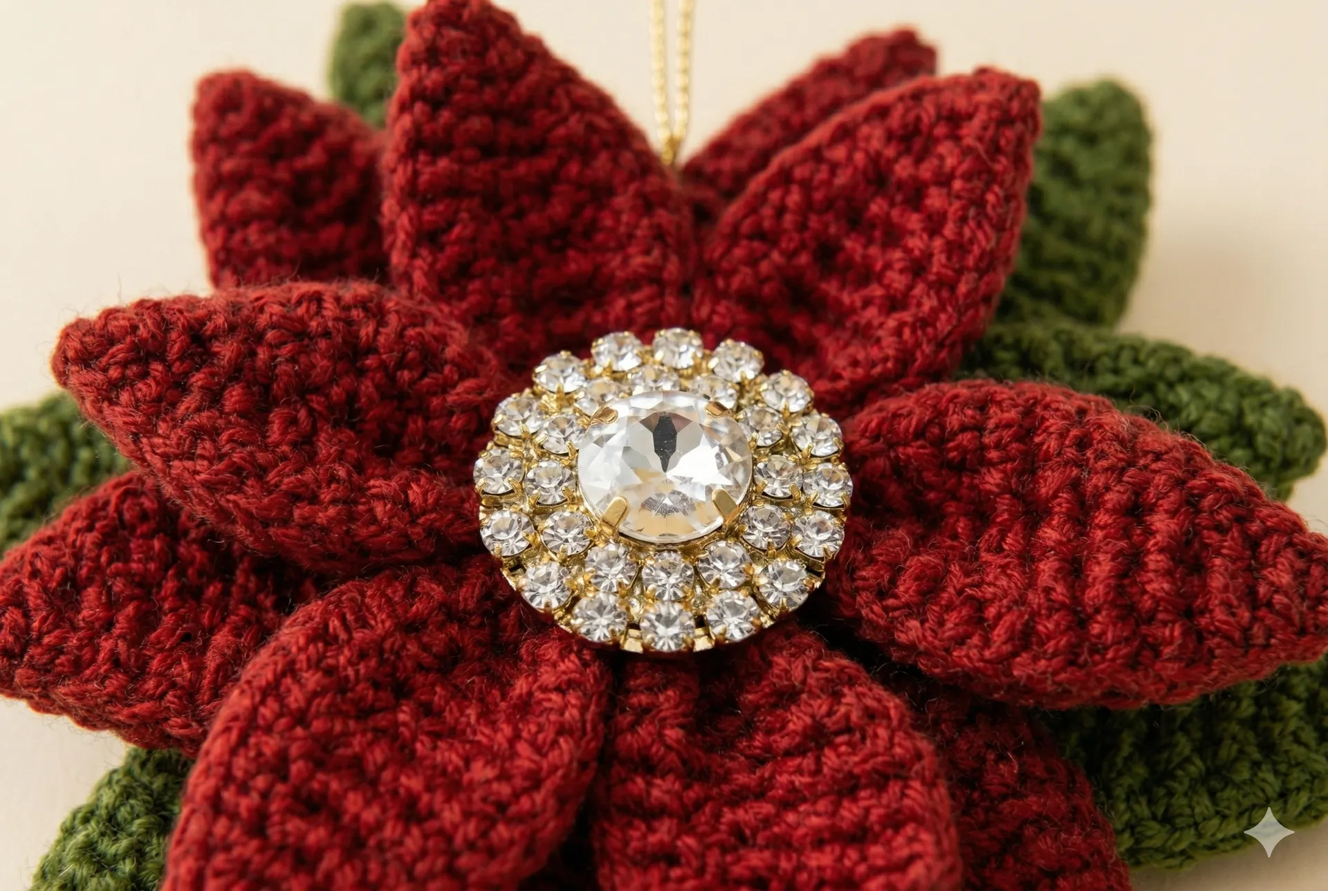 Haakpatroon van de Kerstster (Poinsettia)