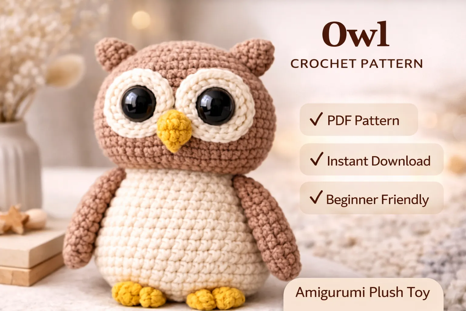 Owl Amigurumi Crochet Pattern